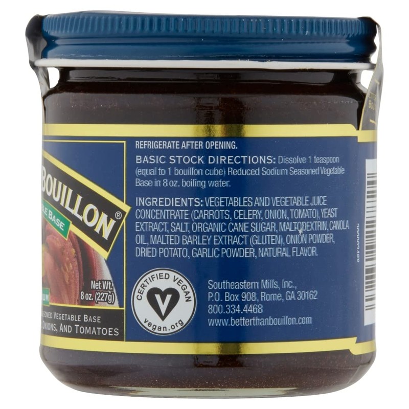 Better Than Bouillon All Natural Reduced Sodium Vegetable Base, Made