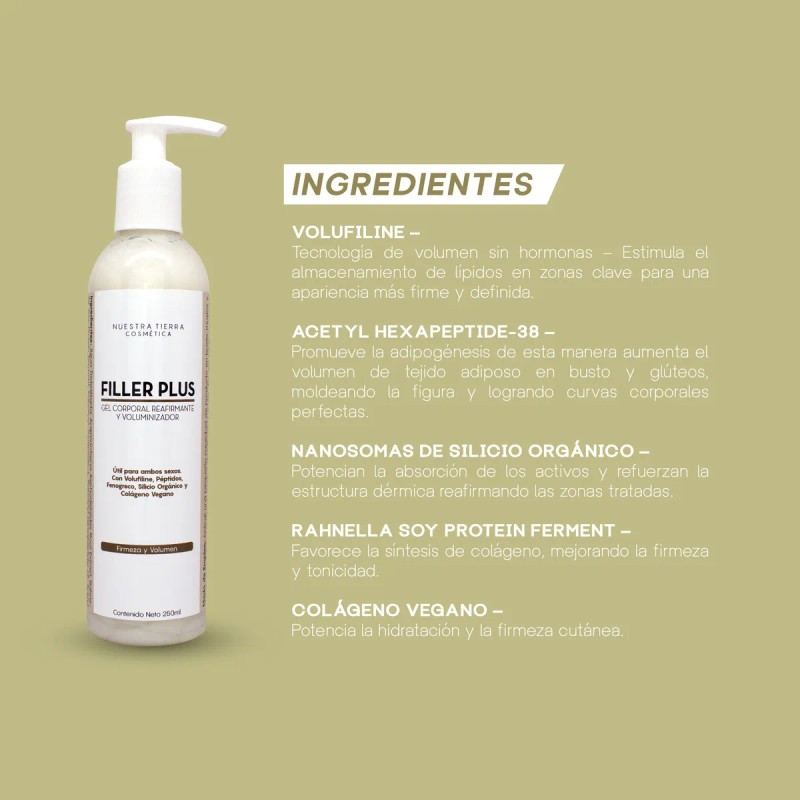 Voluminizador Filler Plus Aumento De Busto Y Glúteos
