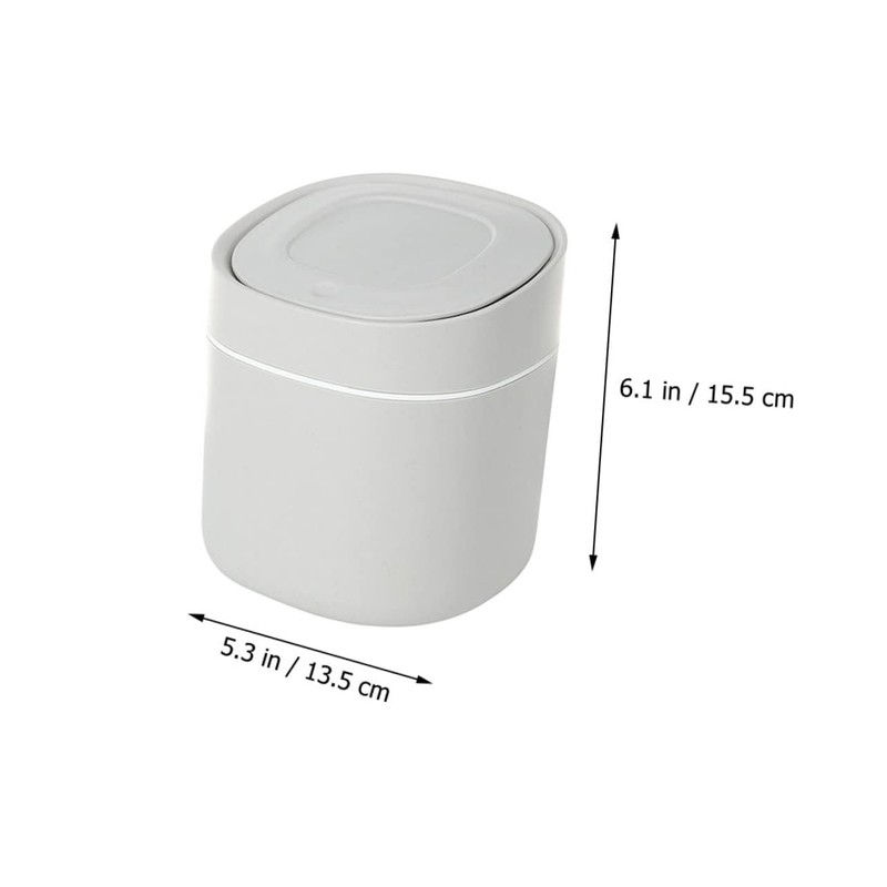 OFFSCH Mini Waste Basket 1pc Desktop Trash Can Wastebasket Stainless