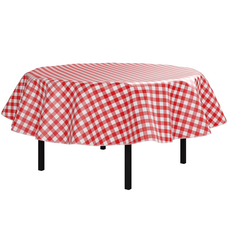 Flannel Backed Vinyl Tablecloths, Solid Color Premium Quality Waterproof Table