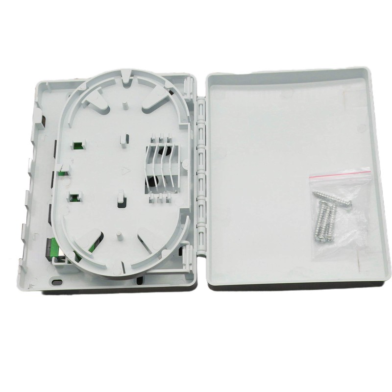 GINTOOYUN Fiber Optical Terminal Junction Box，4-Port Fiber Panel Box Desktop