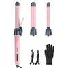 Rotating Curling Iron Set, ABNER Automatic Hair Curler with 3