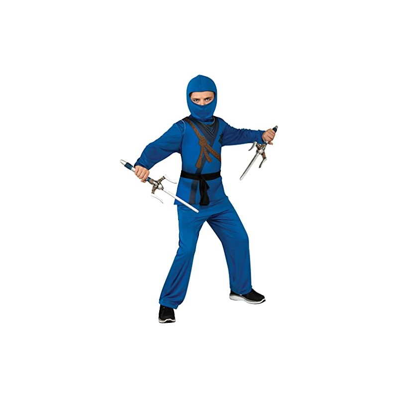 Rubies Child's Ninja Costume, Blue, Medium
