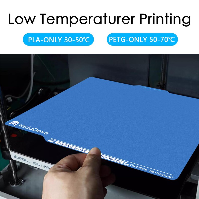 HzdaDeve Upgraded Cool Plate for Lab X1C/P2S/P1P/P1S/A1 Low Temperature Cold