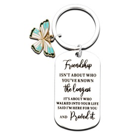 Friendship Gifts for Women - Inspirational Keychains for Christmas & Birthday