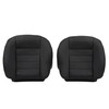 NLQR Driver and Passenger Bottom Replacement Seat Covers Microfiber Leather