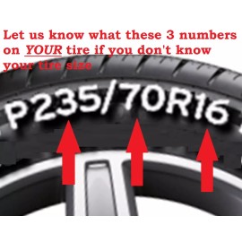 NJI 13" DIY trailer Spare tire tyre Wheel Cover Protect Case Pure Black Brand New S