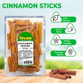 Premium Cinnamon Sticks | Cinnamon for Tea, Baking & Cooking | Perfect for Loose Leaf Tea, Seasoning, & Spice Blends (14 oz)