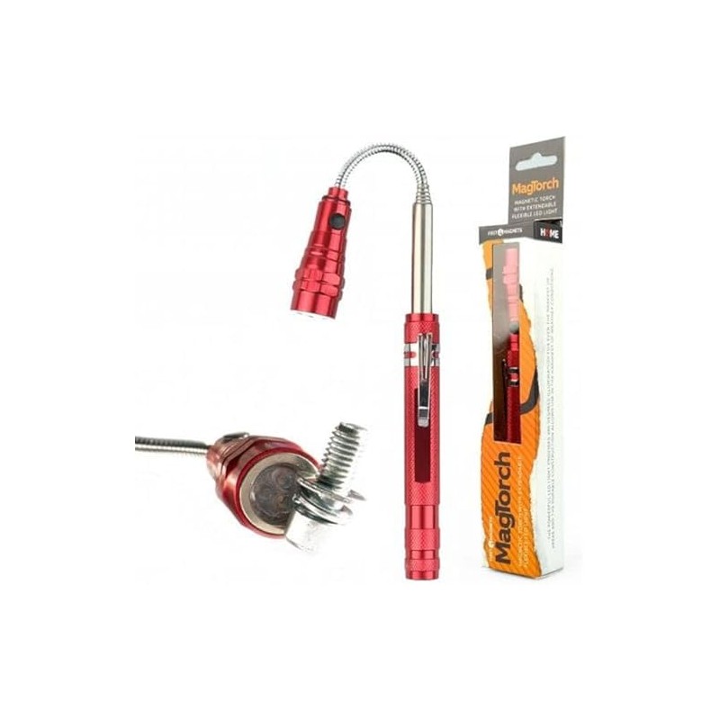 MagTorch Magnetic Torch with Extendable Flexible LED Light for DIY,