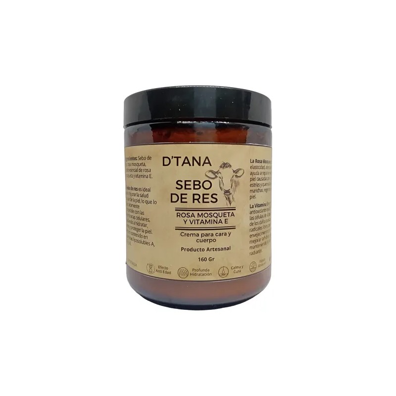 Crema Sebo De Res - Rosa Mosqueta Y Vitamina E