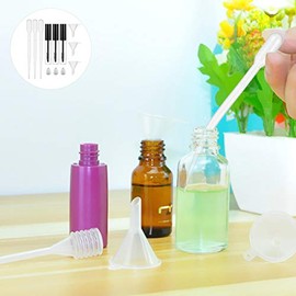 9 Piezas 10 Ml de Rímel Vacío Botella de de para Pesta?as para Cosméticos de Bricolaje Aceite de Ricino (Botella de 3 X 10 Ml +3 X Embudo +3 X Gotero) Gotero Pestañas