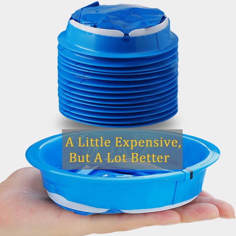 14 Pack Disposable Vomit Bags (Thick), Barf Bags 1000ML Blue,