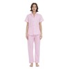 100% Cotton Pajamas For Women Short-Sleeve Long Pants PJS set