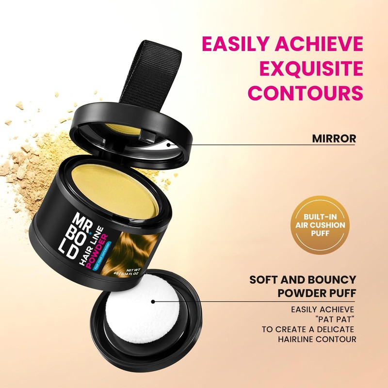 Mr Bold Hairline Powder 4g (Dark Blonde, 4 Gram)