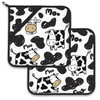 Cow Skin Pot Holder Set of 2,Heat Resistant Potholders Oven