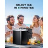 Ice Maker Countertops, Ice Machine with Self-Cleaning 1.8L Water Tank