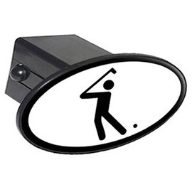 GRAPHICS & MORE Golf Golfing Golfer Sign Symbol Oval Tow Trailer Hitch Cover Plug Insert 2"