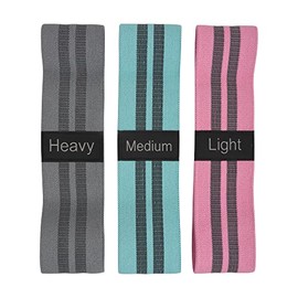 Schildkröt Shaping Loop Set, Non-Slip Fitness Bands, 3 Different Resistances, for Shaping, Stretching and Fitness, Includes Practical Storage Bag, 960224