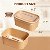 65 Pack 30 OZ Disposable Kraft Paper Bowls with Forks,