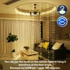 HXWEIYE 300LED Fairy Curtain Lights for Bedroom Warm White, 3mx3m