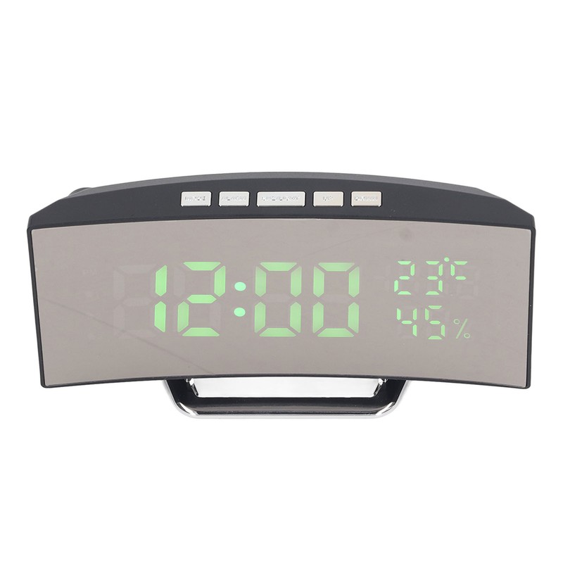 LED Digital Clock 3 Level Brightness Snooze USB Battery Powered