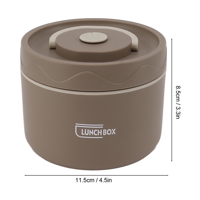 Fiambrera Térmica Bento, Contenedor de Almuerzo Aislado Portátil de 550