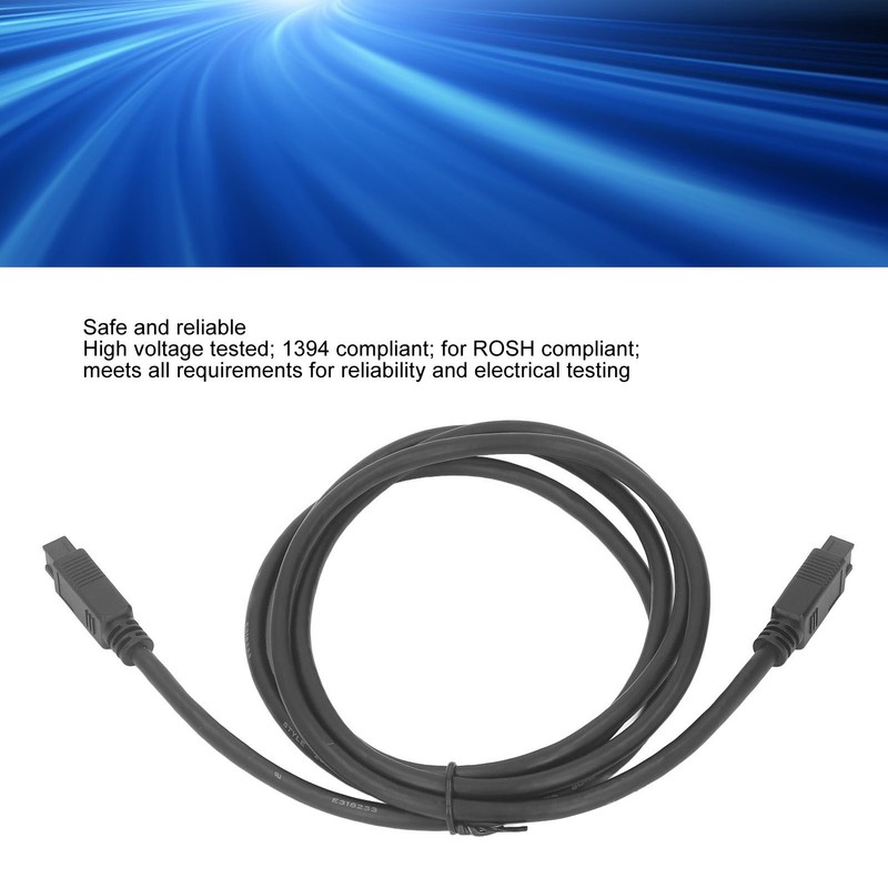 IEEE1394 Firewire DV Cable 9 Pin to 9 Pin Male