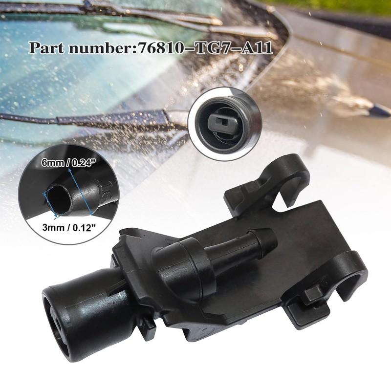 Front Windshield Washer Nozzles Compatible With Honda Pilot 2016-2021，Passport 2019-2021，Ridgeline
