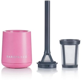 Barista & Co Brew It Stick Coffee Filter, Plastic, Rose, 6.4 x 6.4 x 20 cm
