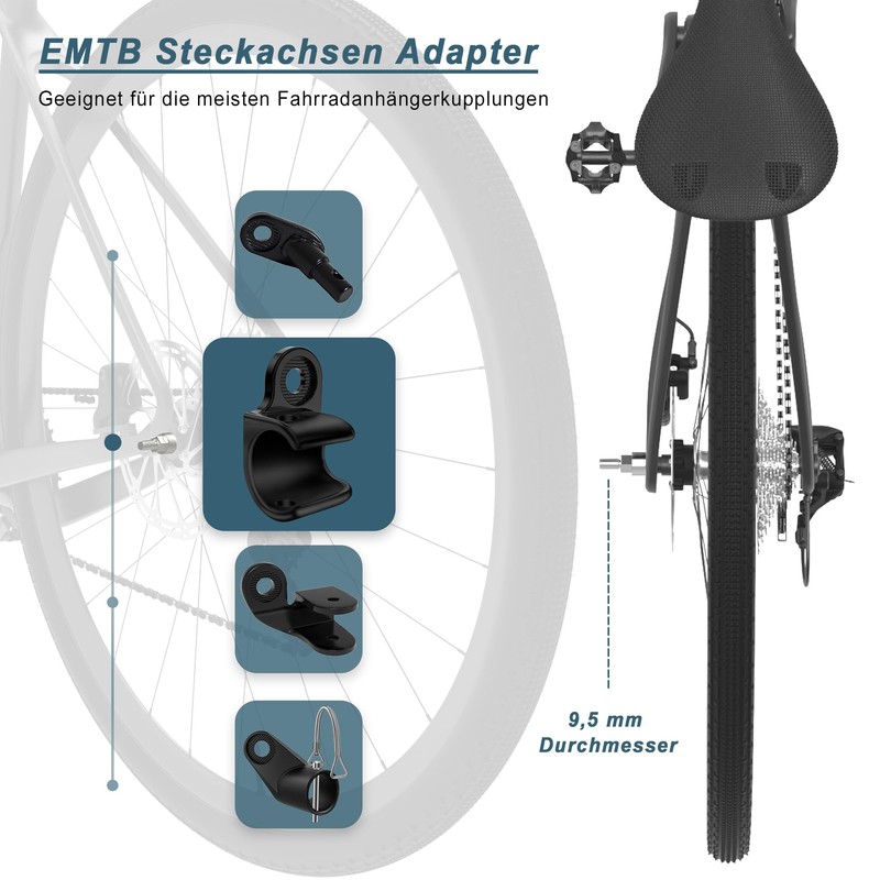 EMTB Thru Axle M12 x 1.0-160-172 mm, Thru Axle with