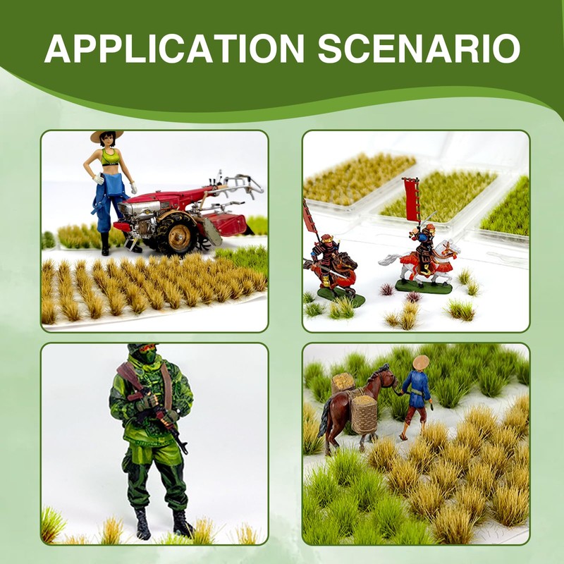 Katyjun 2 Boxes Model Making Grass, Miniature Cardboard Model Building,