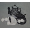 Householdfurnishing Embroidered Kitchen Window Pair Curtains Set Rod Pocket with