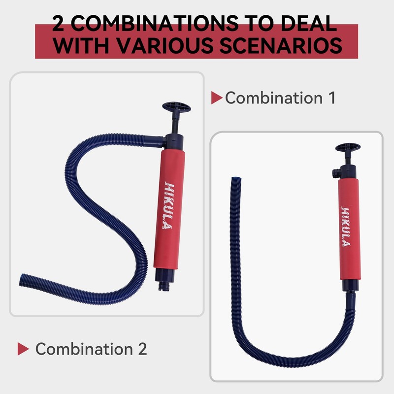 Manual Bilge Pump for Boats Kayak Canoe - Portable Siphon