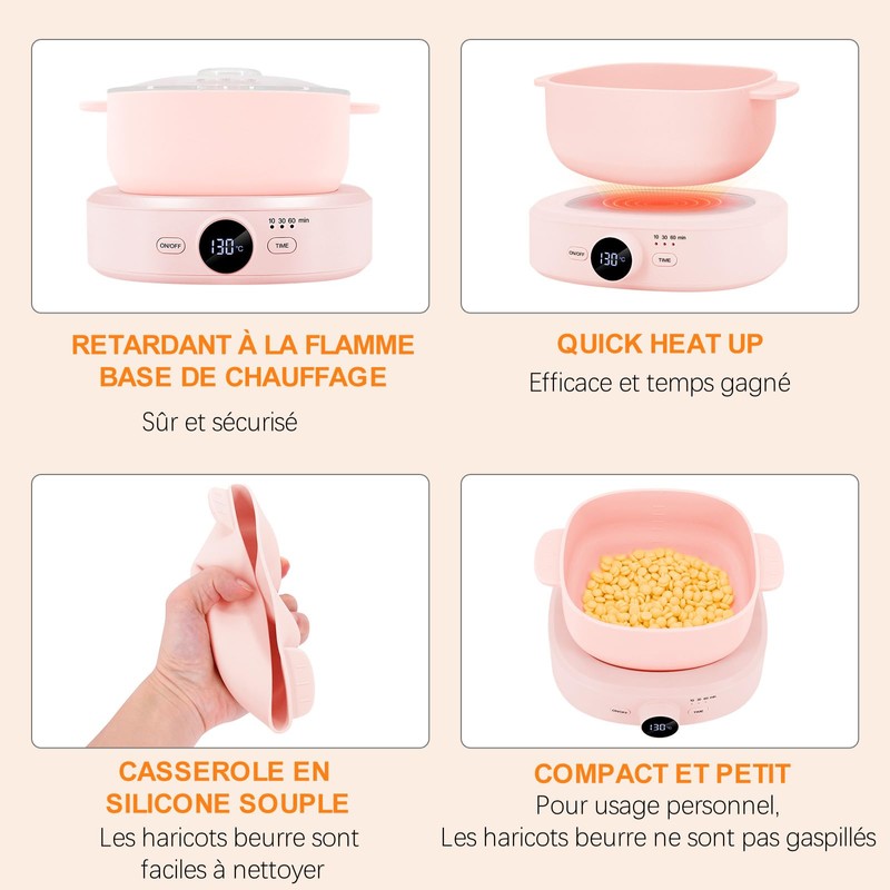 Wax Heater Professional Adjustable Temperature Wax Machine Hair Removal Hot