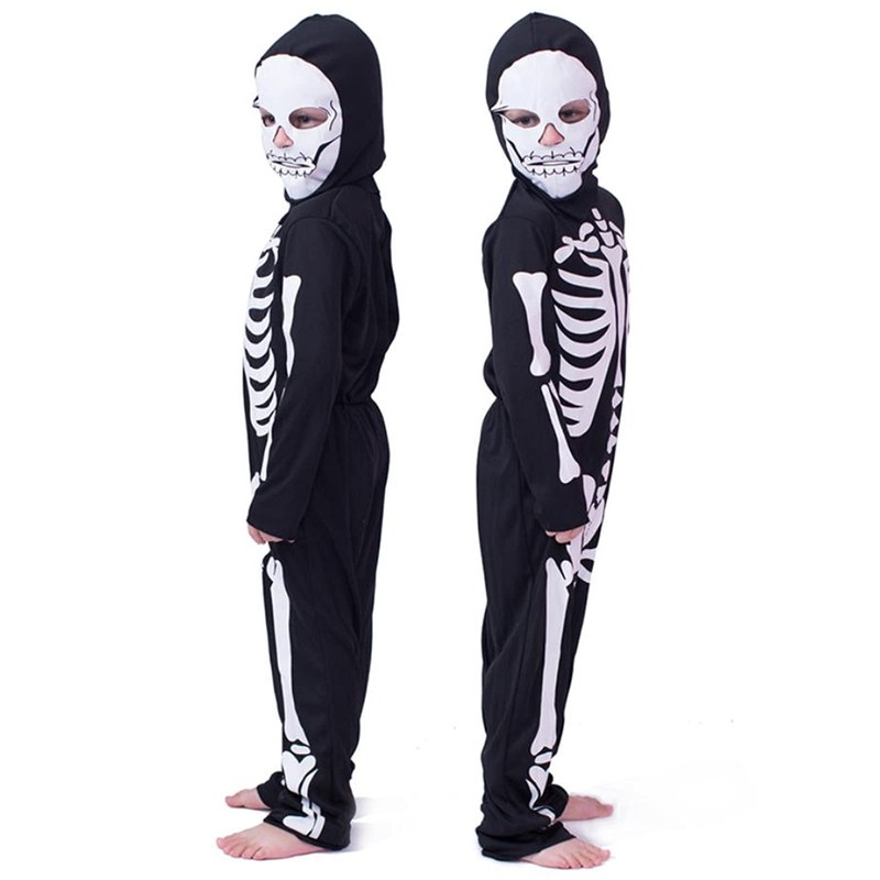 SCGEHA Skull Costume, Skull, Skull, Ghost, Cosplay, Halloween Costume, Kids