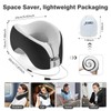 JIAAO Travel Pillow Memory Foam for Airplanes - Neck Pillow