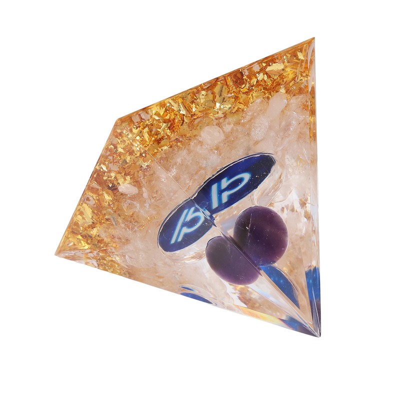 Constellation Pyramid Stone for Positive Energy Reduce Stress Chakra Resin
