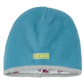 loud + proud Unisex Children's Wool Fleece, GOTS Certified Hat, Topaz