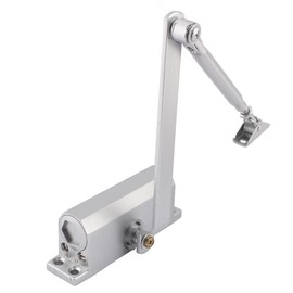 Hydraulic Spring Door Closer, Automatic Heavy Duty Overhead Door Closer with Adjustable Arm, 25-45kg Fire Proof Safe Door Opener Closer Home Positioning Spring Door Closer for Home or Commercial Use