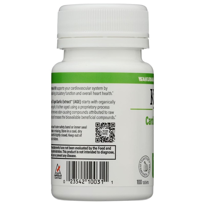 Kyolic Aged Garlic Extract Cardiovascular Formula 100 - 100 Tablets