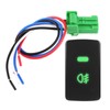 Qiilu Interruptor de luz antiniebla para automóvil, interruptor de luz