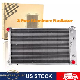 Fongoff For 1970-1977 Chevy Monte Carlo 1966-1977 Olds Cutlass 3 Row Aluminum Radiator