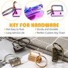 MaxAwe 50 PCS Key Fob Hardware Set, 1 Inch Keychain