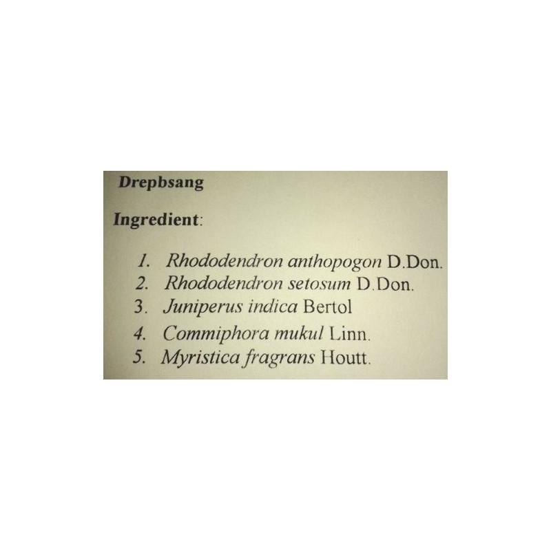 Drepbsang Purifying Chimi Incense (Powder Incense) 1.8 oz (50 g)