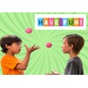 JA-RU Hi-Bounce Pinky Ball (2 Pack). Rubber Bouncy Balls for