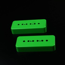 mLaval Guitar Parts A Pair of P-90 p90 Soap-bar Pickup Replacement Covers 50mm & 52mm, Green