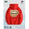 Rich Members Club Money Lips Graphic Hoodie 100% Cotton US