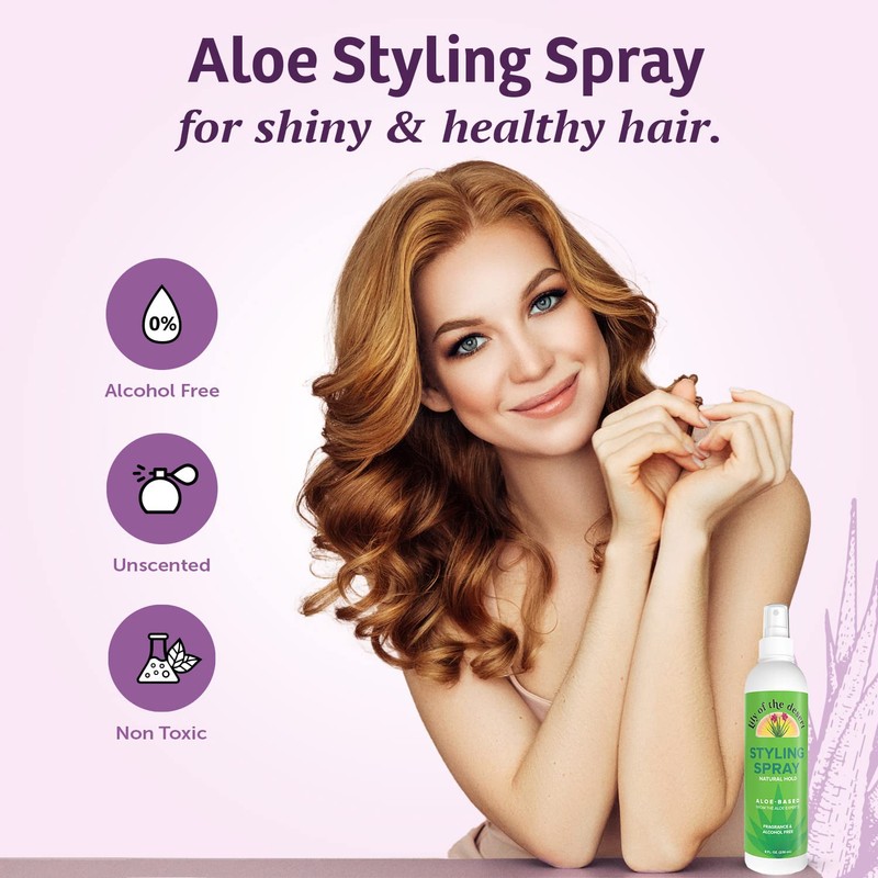 Lily Of The Desert Natural Hold Aloe Vera Hair Spray