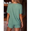 CUPSHE Womens Jersey Short Sleeve Top & Shorts V Neck