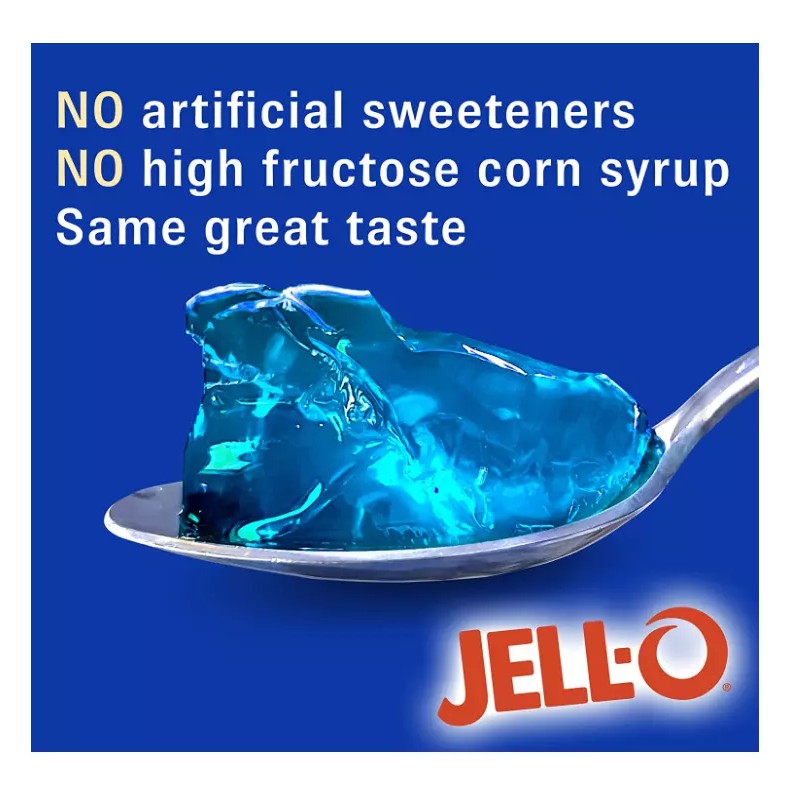 Jell-O Berry Blue Gelatin Dessert Mix, 3 oz Box